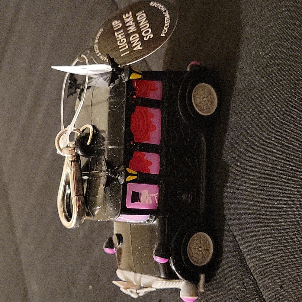 Bath & Body Works Hearse Pocketbac Keychain Sanitizer Holder Lightups+Plays Song
